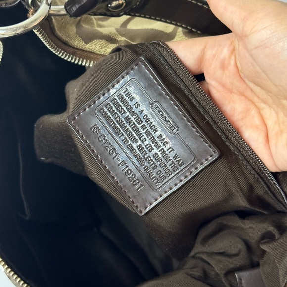 COACH SIGNATURE HOBO SHOULDER HANDBAG - Picture 10 of 14